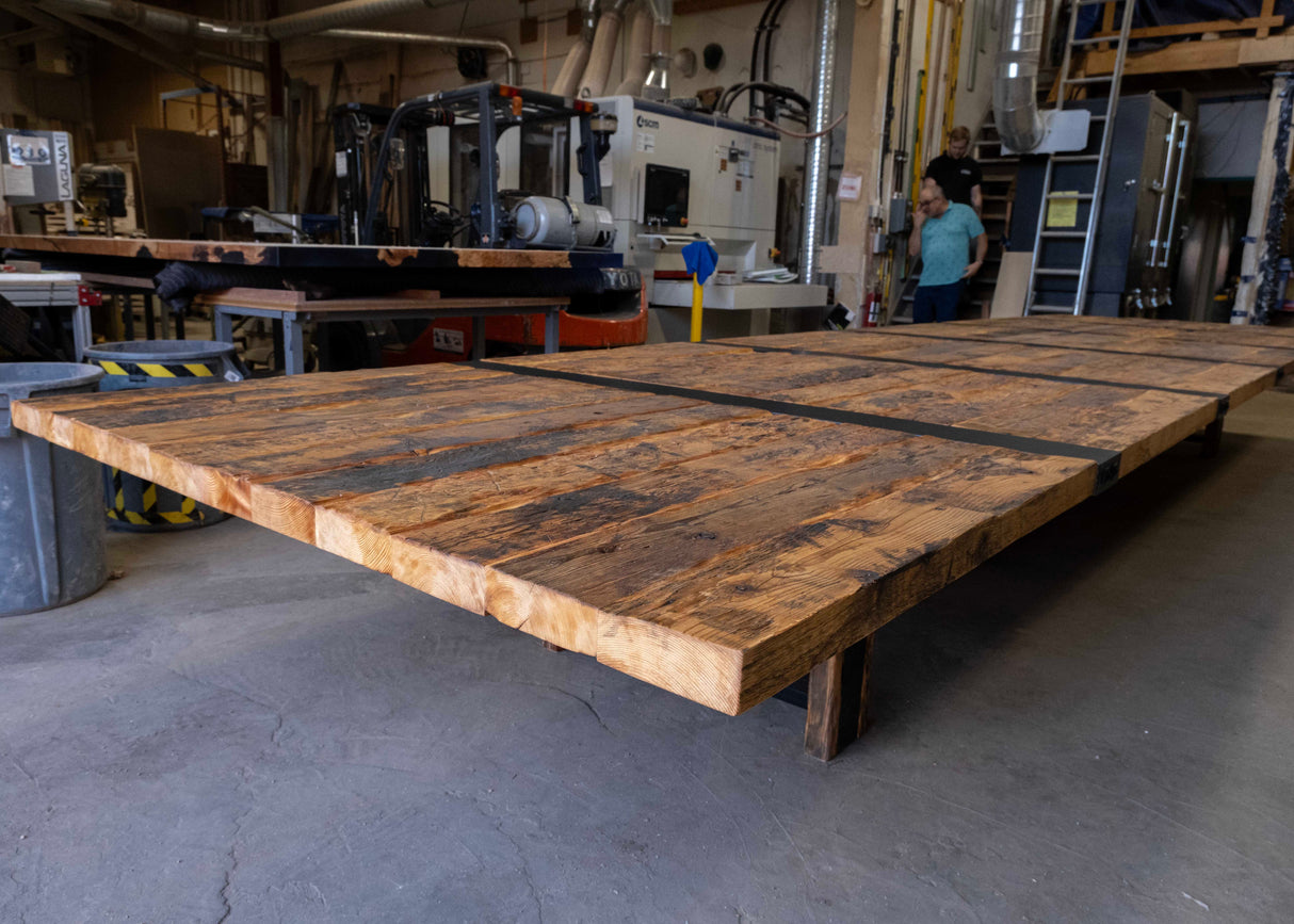 24' Reclaimed Pine Dining Table