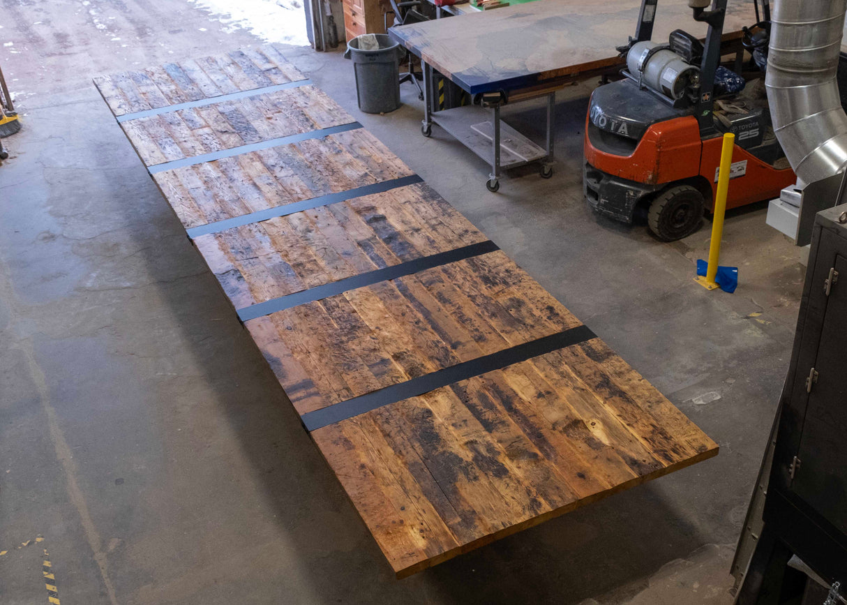 24' Reclaimed Pine Dining Table