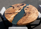 Blackened Ash and Fabric Chairs