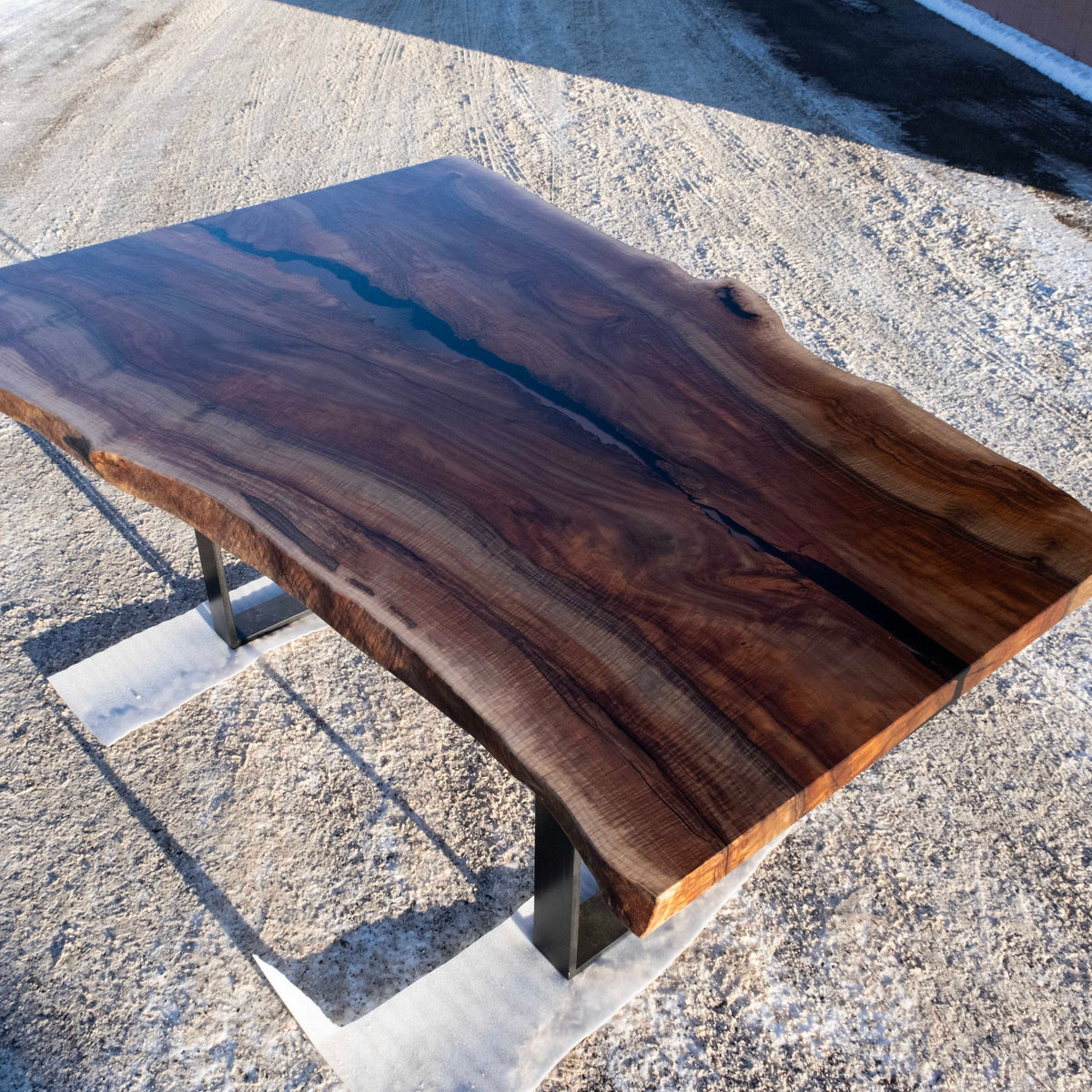Live Edge Pecan Dining Table – Black Forest Wood Co.