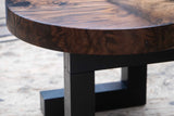 Live Edge Claro Walnut Burl End Table
