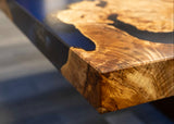 Maple Burl and Resin Conference Table
