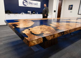 Maple Burl and Resin Conference Table