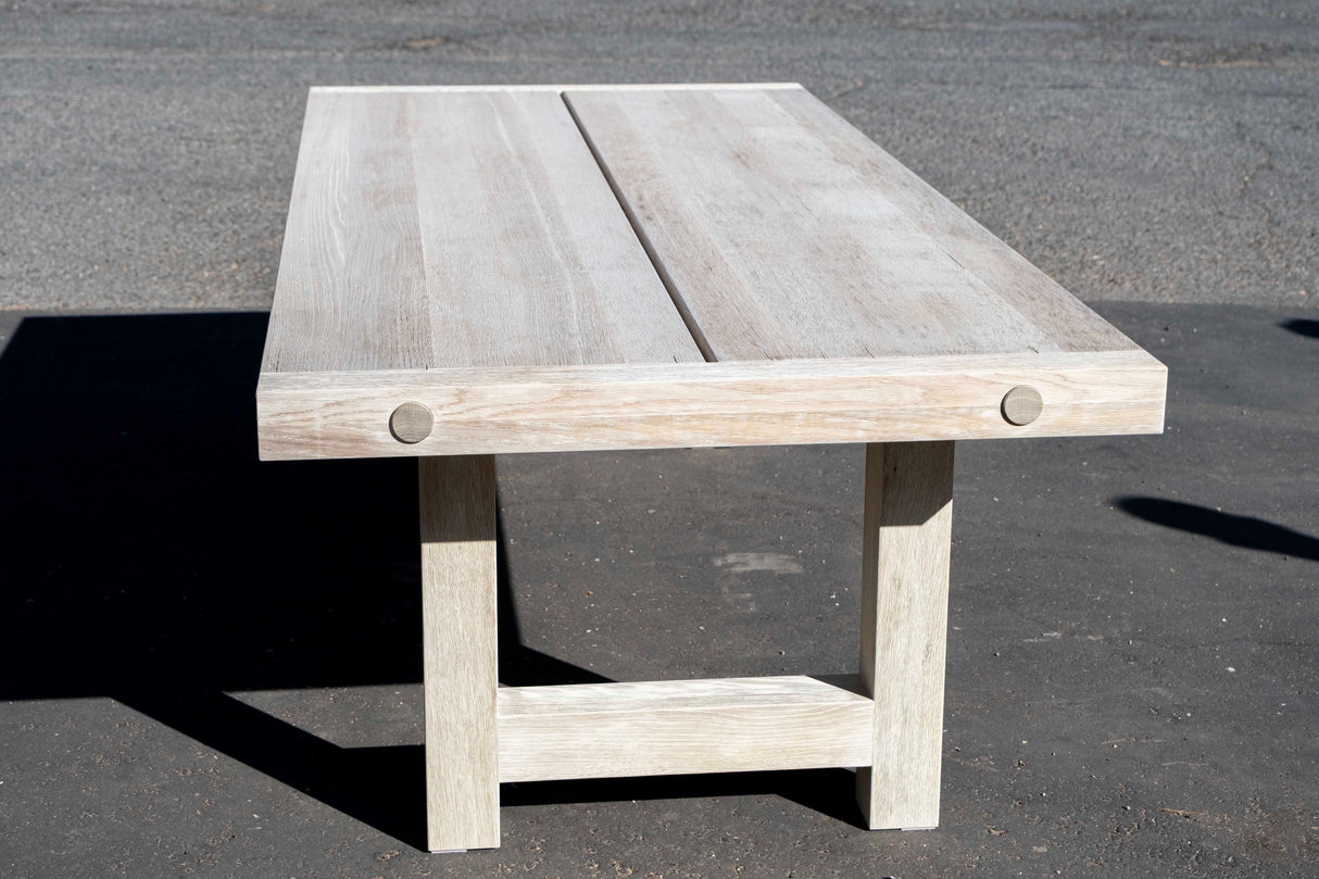 Bleached White Oak Dining Table