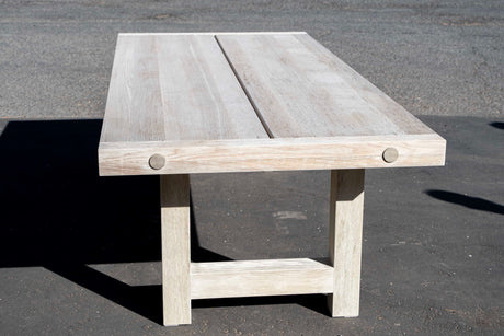 Bleached White Oak Dining Table