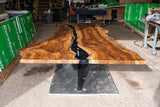 Live Edge Bastogne Walnut Dining Table