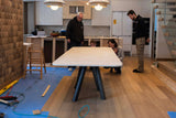 Quartz Dining Table with Tapered Ash Legs