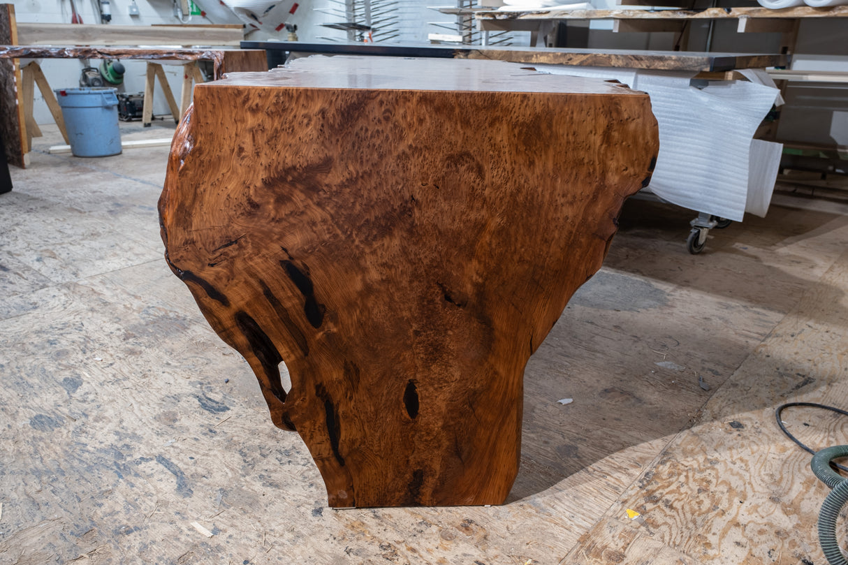 Redwood Burl Communal Table