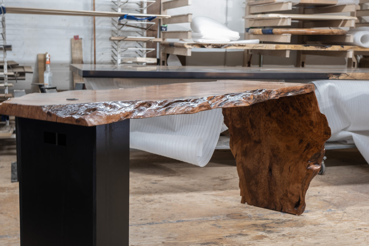 Redwood Burl Communal Table