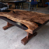 Bastogne Walnut and Resin Dining Table