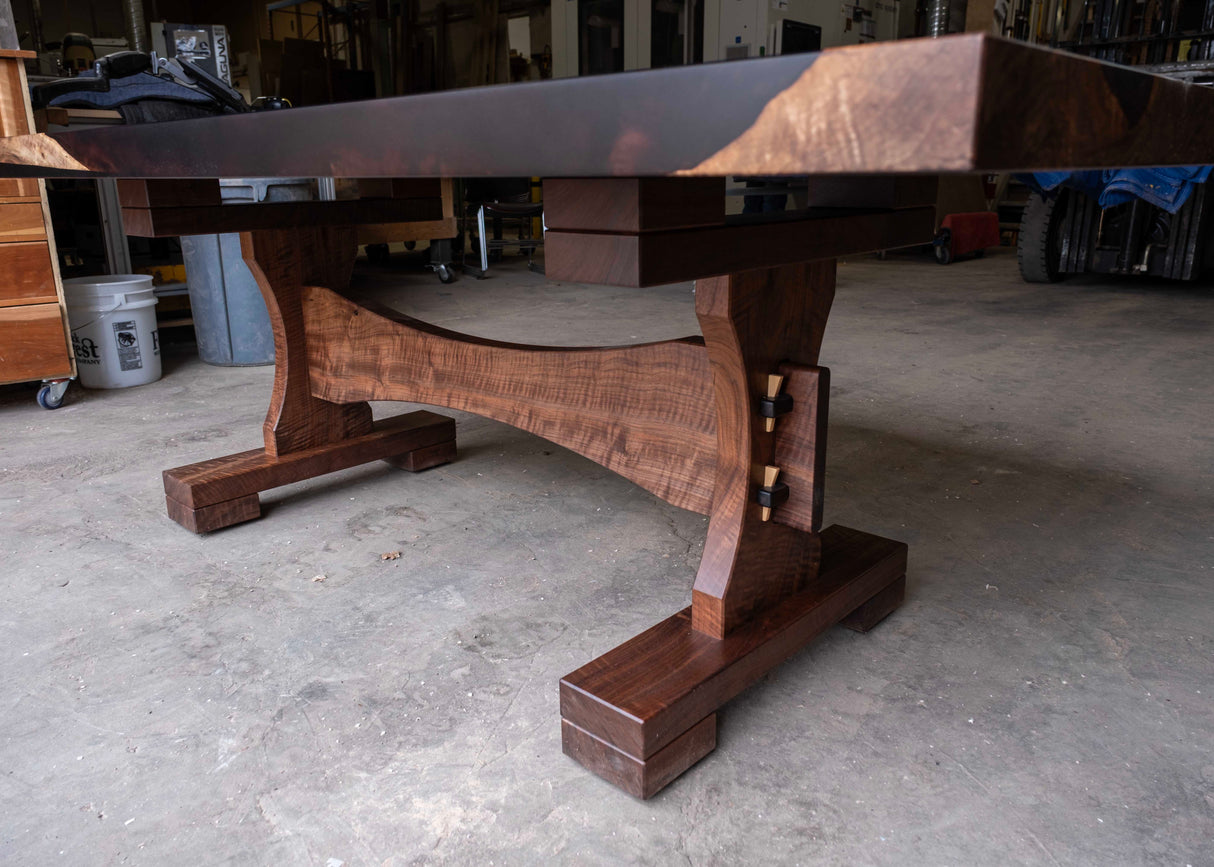 Bastogne Walnut and Resin Dining Table