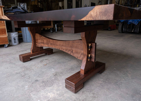 Bastogne Walnut and Resin Dining Table