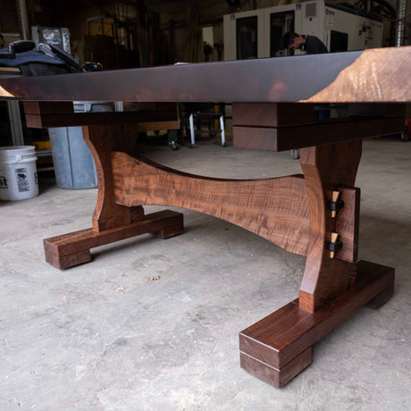 Bastogne Walnut and Resin Dining Table