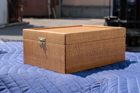 Fiddleback Mahogany Keepsake Box