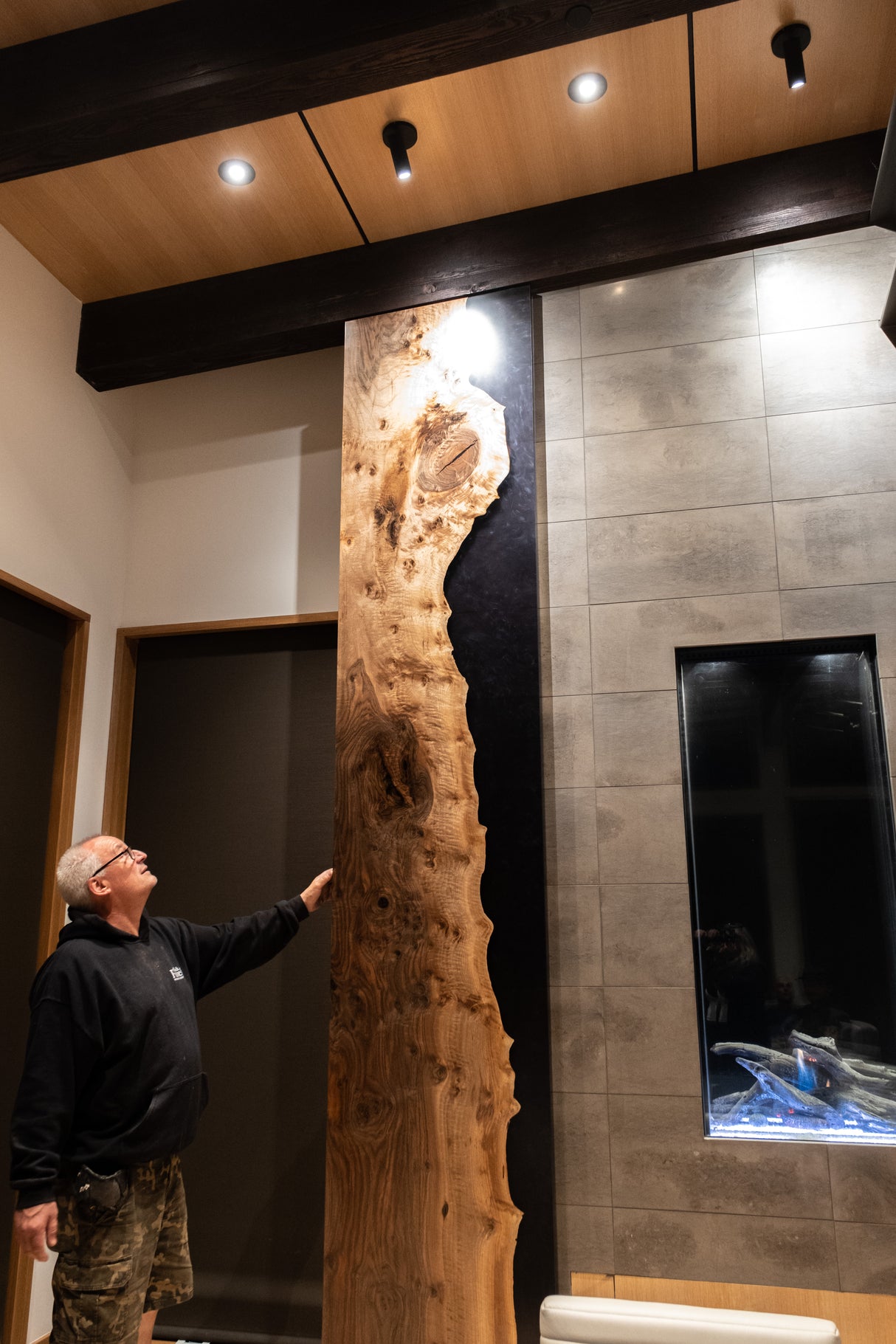 Bastogne Walnut Wall Feature