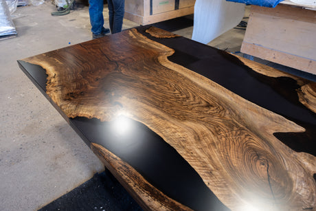 Grafted Walnut Burl Dining Table