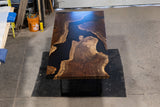 Grafted Walnut Burl Dining Table