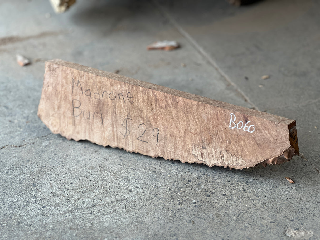 Madrone Burl 15”x4”x0.875”