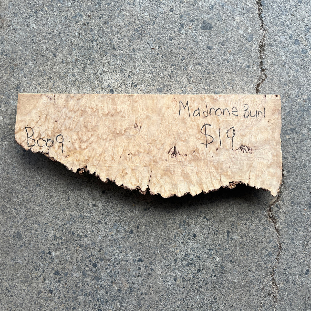 Madrone Burl 11”x4”x1”