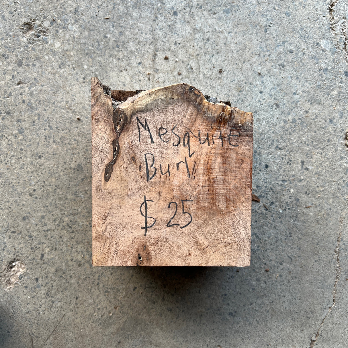 Mesquite Burl 6”x5”x3.75”