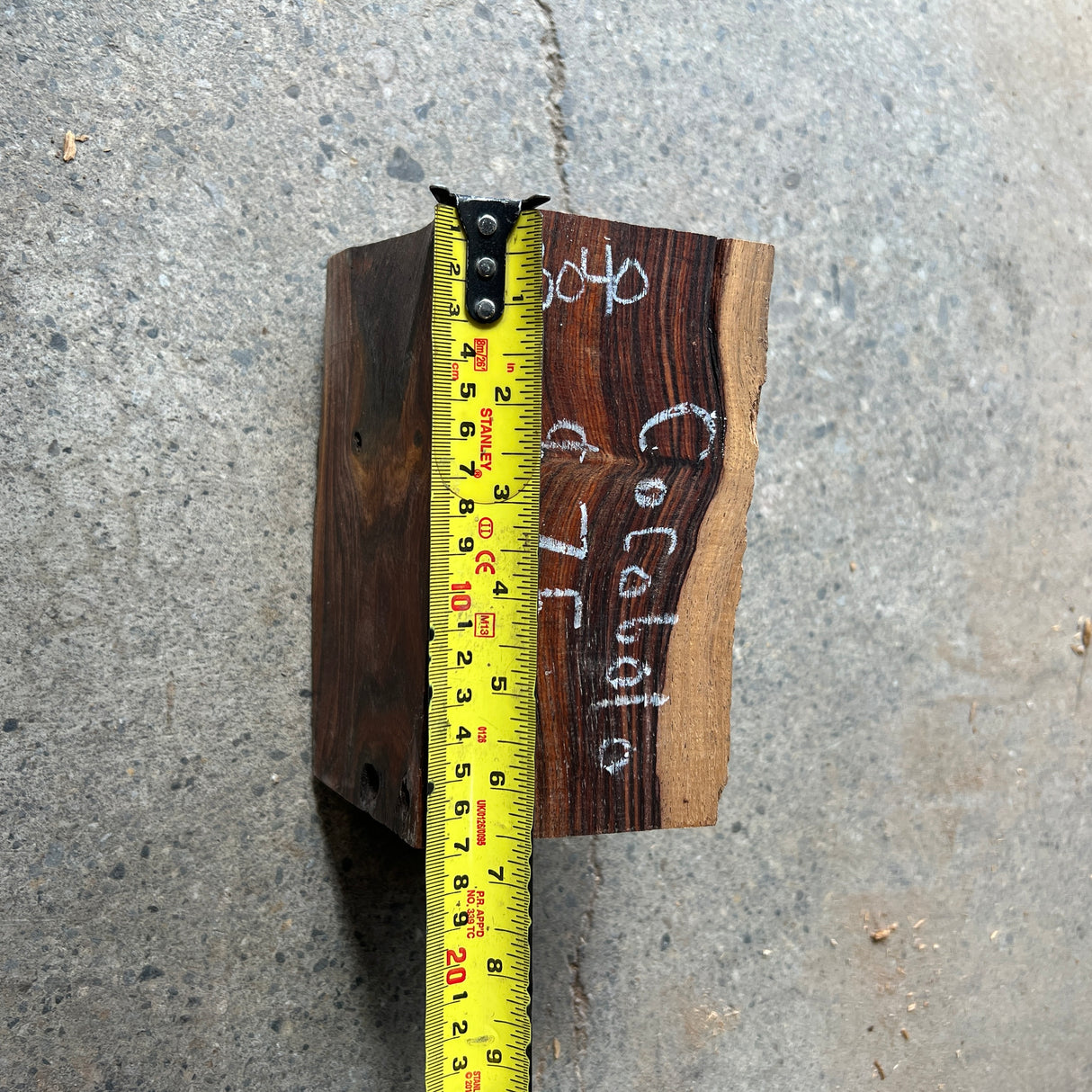 Cocobolo 6.5”x3”x4”