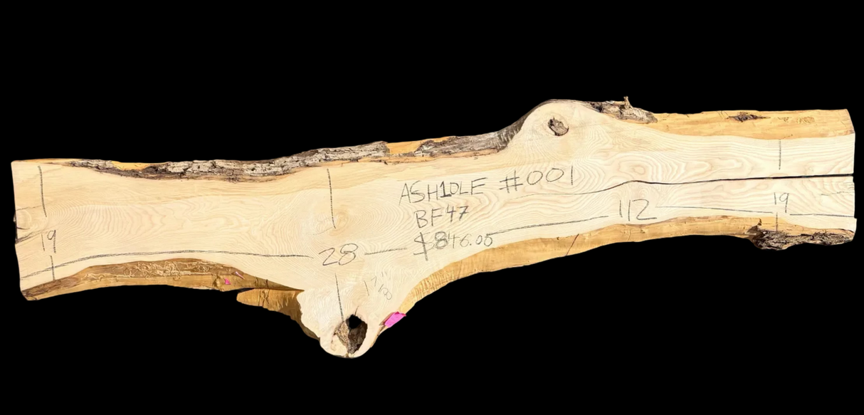 Ash 10/4 Live Edge #001