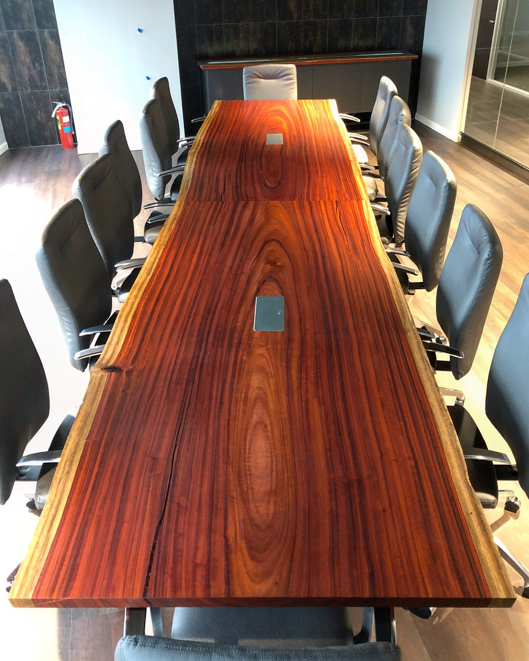 Live Edge Paduak Conference Table