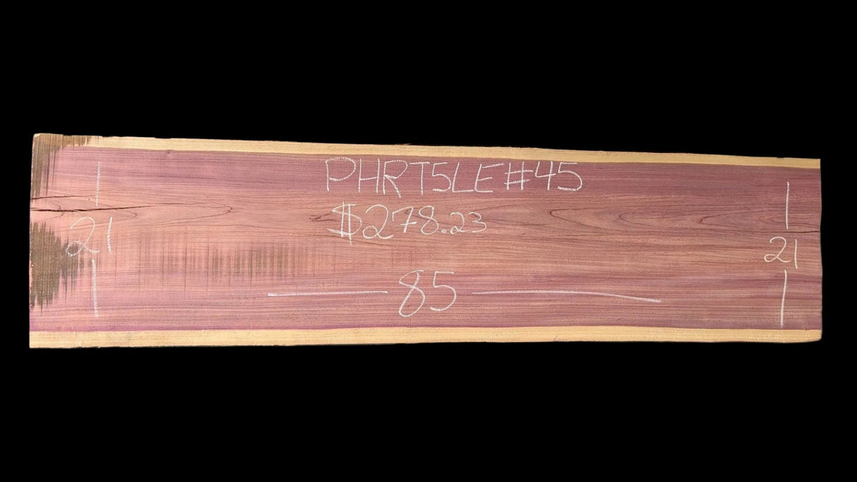 Purpleheart 5/4 Live Edge #045