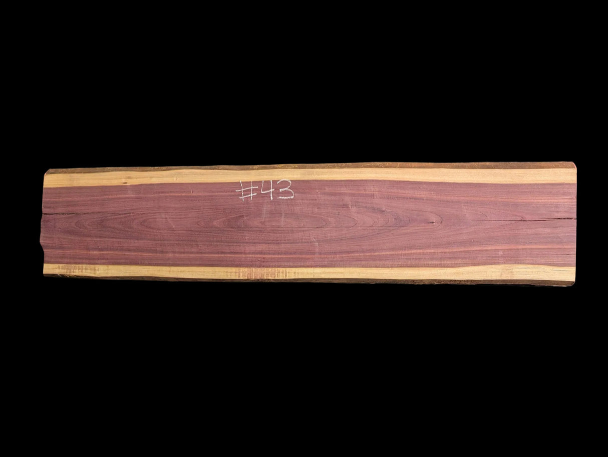 Purpleheart 5/4 Live Edge #043