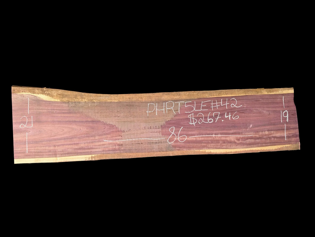 Purpleheart 5/4 Live Edge #042