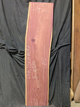 Purpleheart 5/4 Live Edge #037