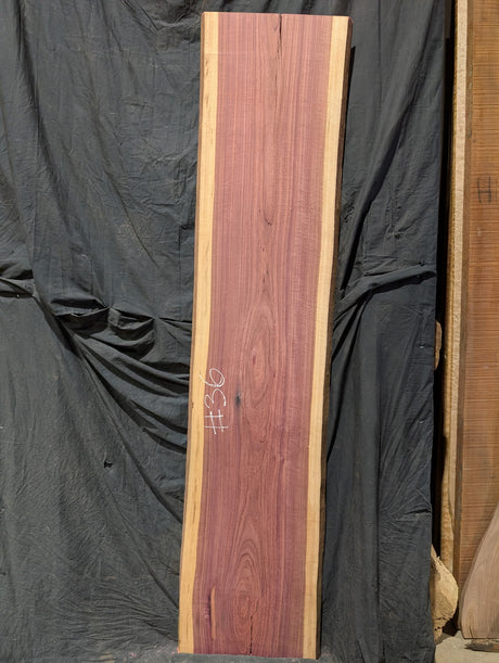 Purpleheart 5/4 Live Edge #036