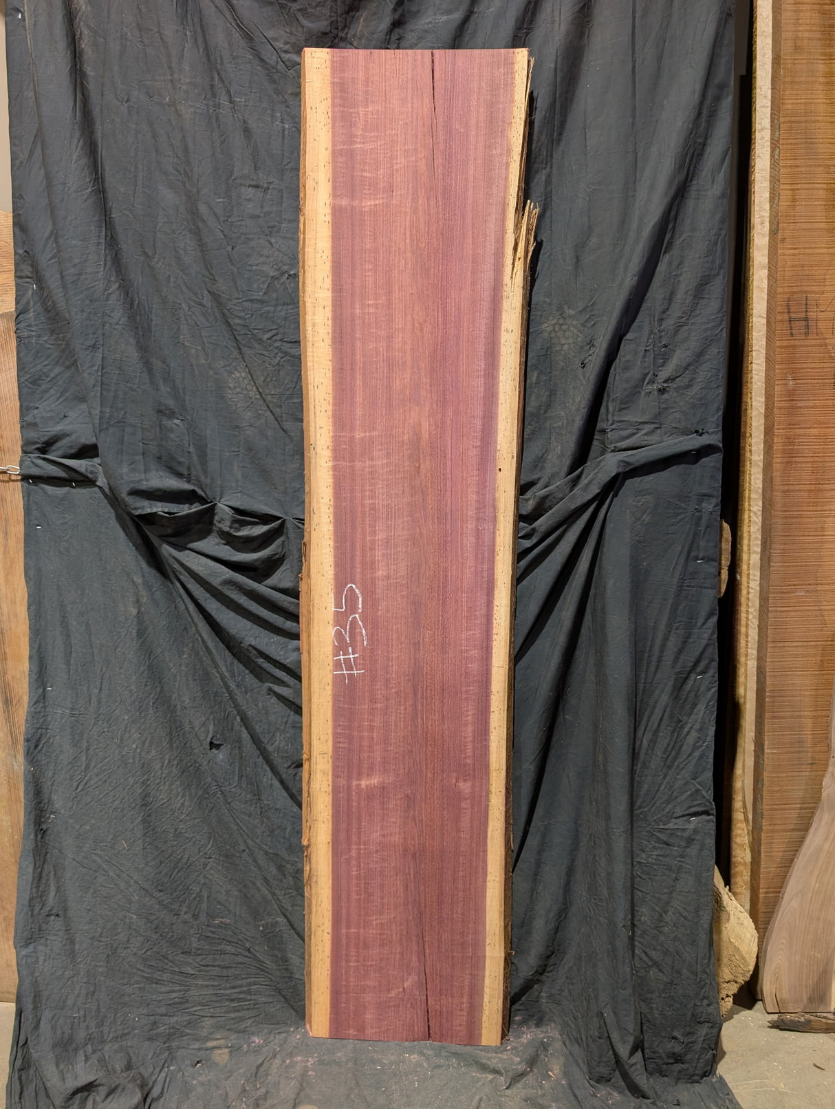 Purpleheart 5/4 Live Edge #035