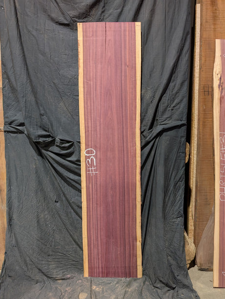 Purpleheart 5/4 Live Edge #030