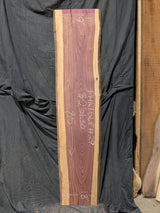 Purpleheart 5/4 Live Edge #029