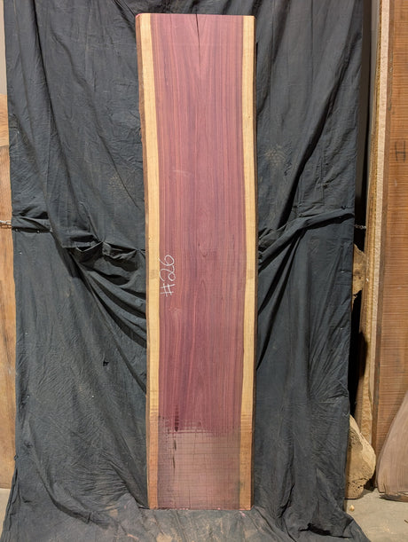 Purpleheart 5/4 Live Edge #026
