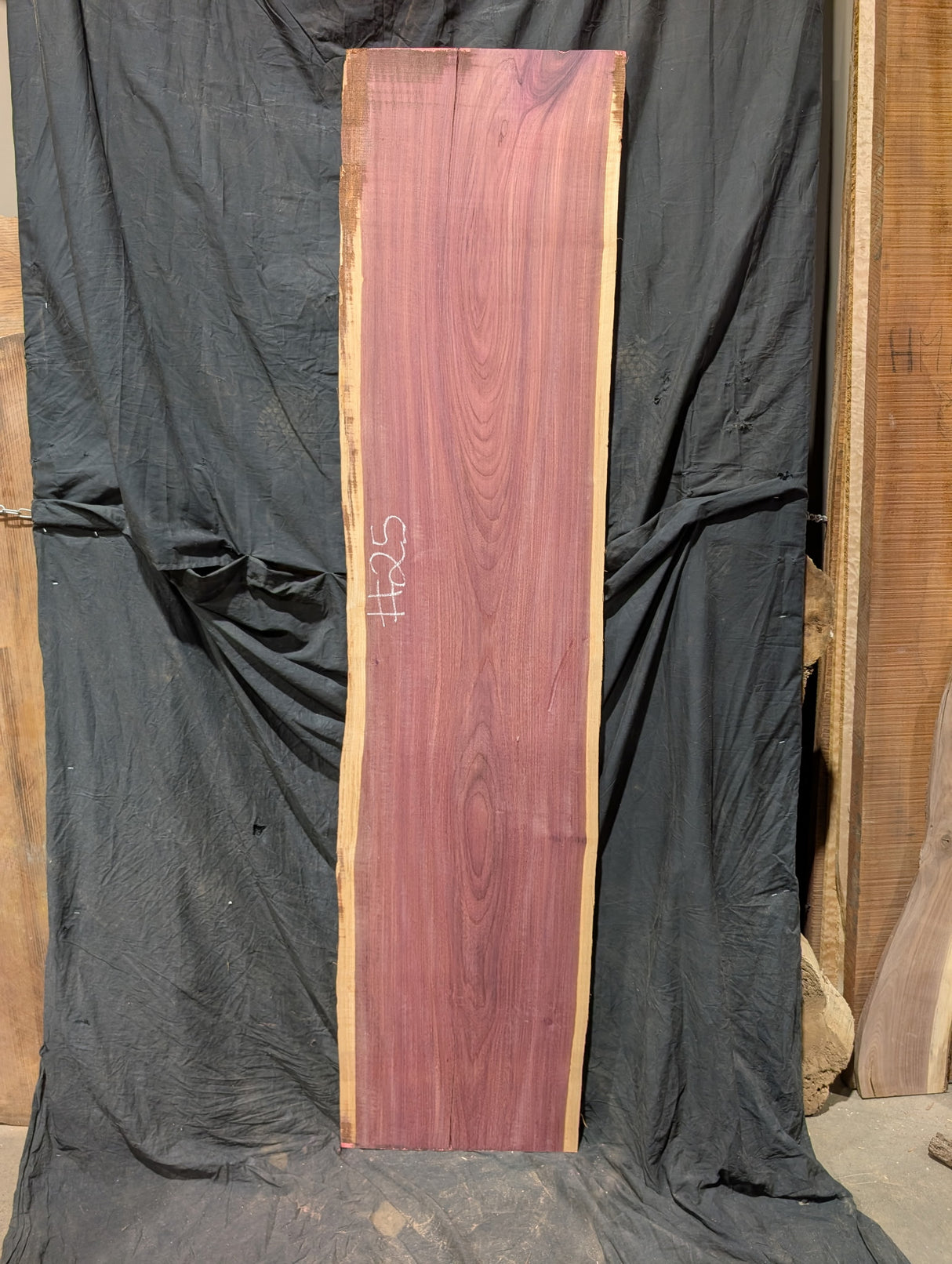 Purpleheart 5/4 Live Edge #025