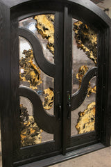 Buckeye Burl and Resin Exterior Door