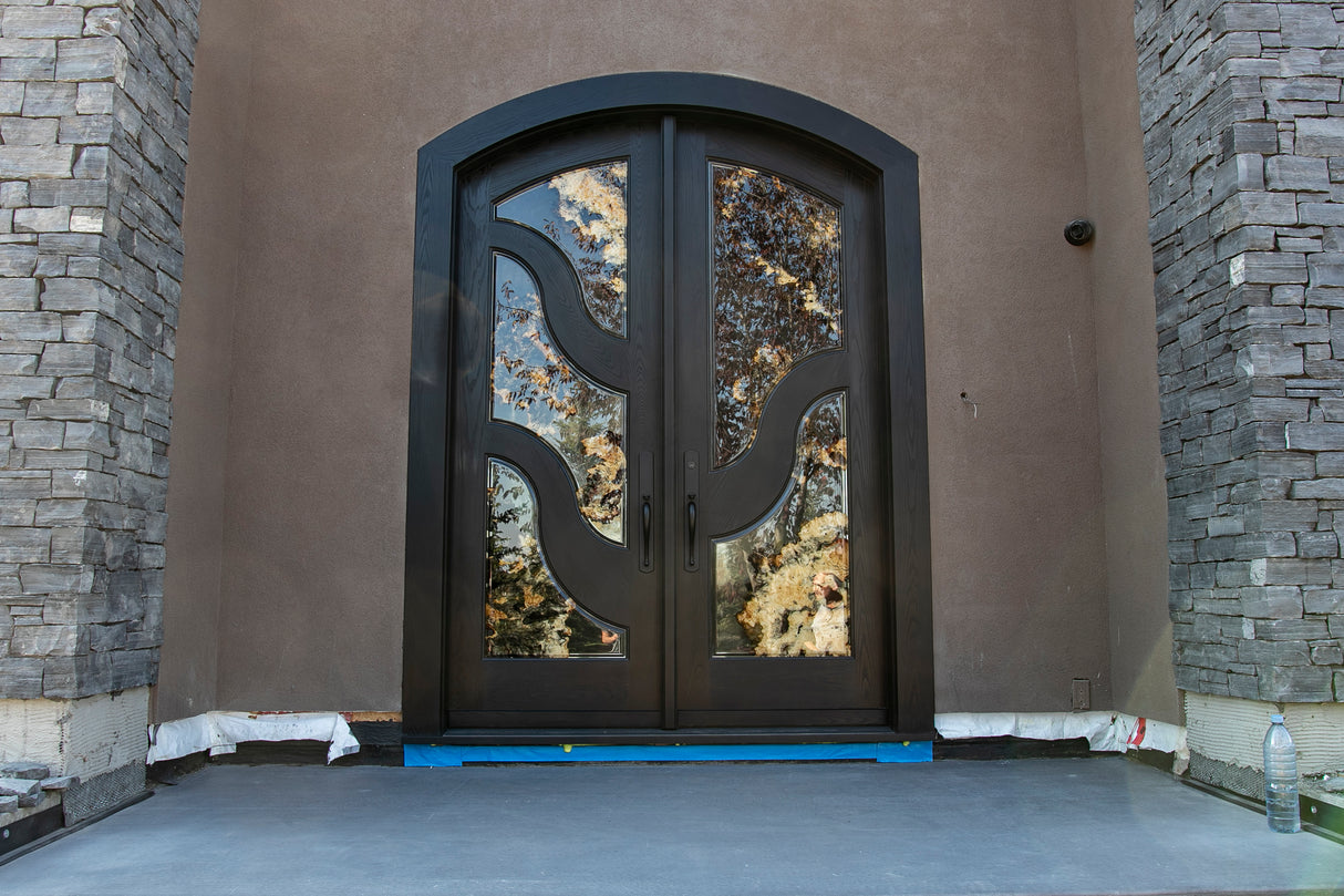 Buckeye Burl and Resin Exterior Door