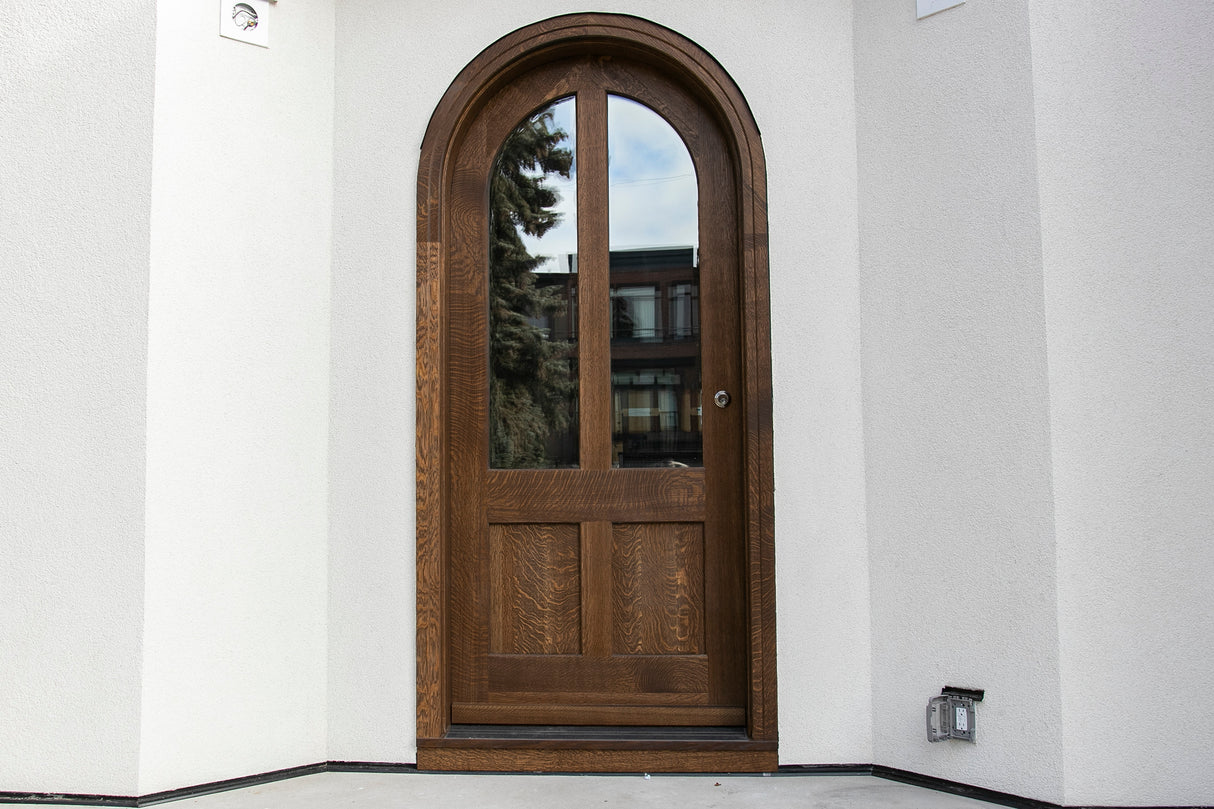 White Oak Arch Top Door