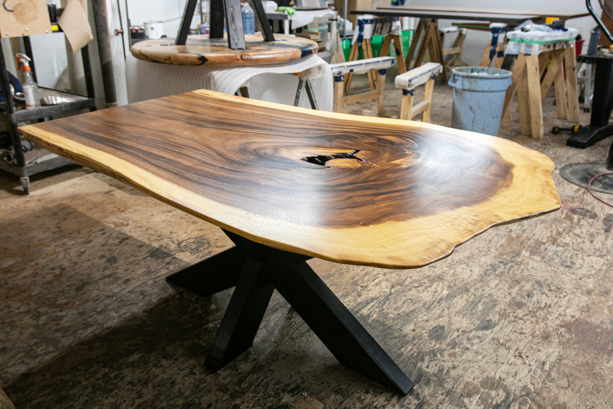 External Timber Table Monkeypod Exterior Dining Table – Black Forest Wood Co.