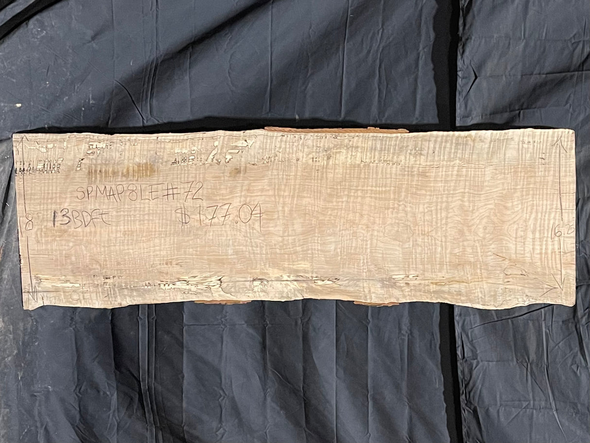 Spalted Maple 8/4 Live Edge 072