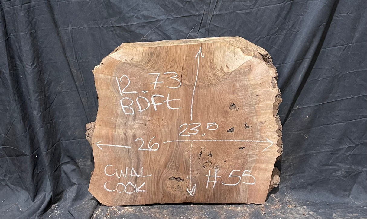 Claro Walnut Burl Cookie #055