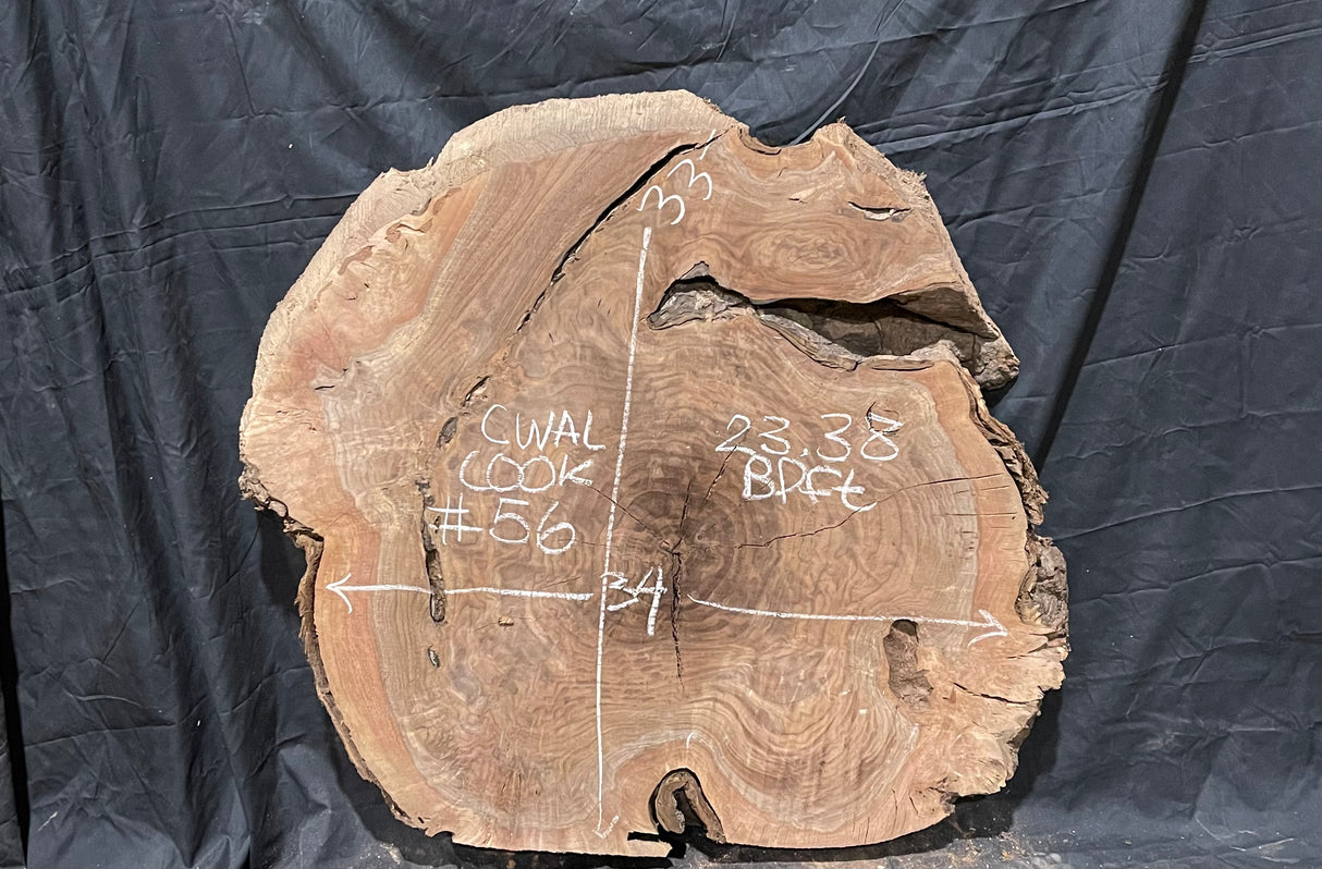 Claro Walnut Burl Cookie #056