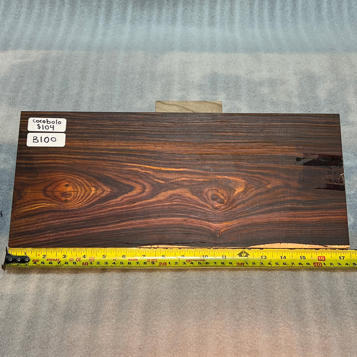 Cocobolo 17"x7"x1"