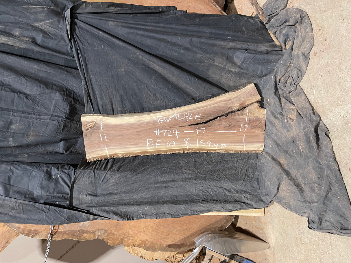 Black Walnut 8/4 Live Edge #724