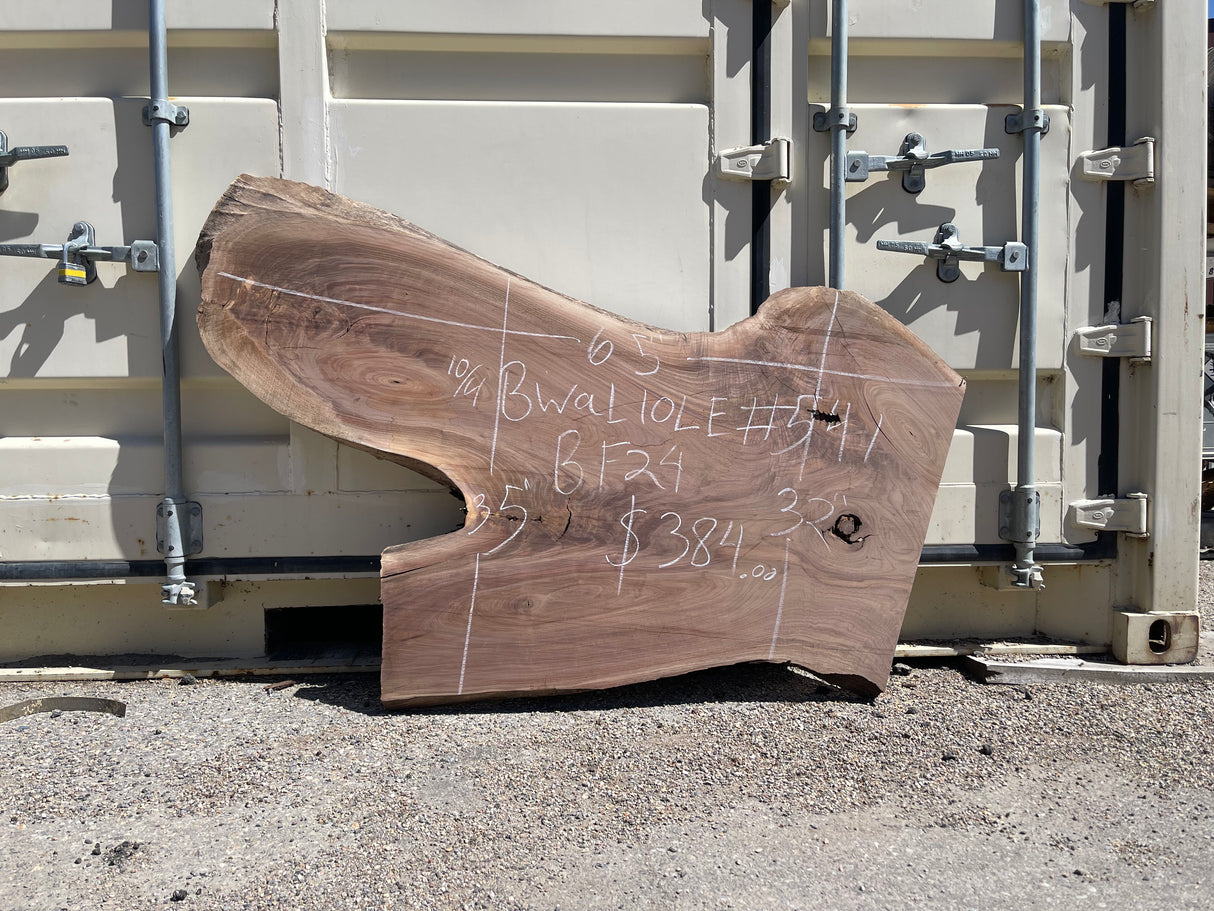 Black Walnut 10/4 Live Edge #541