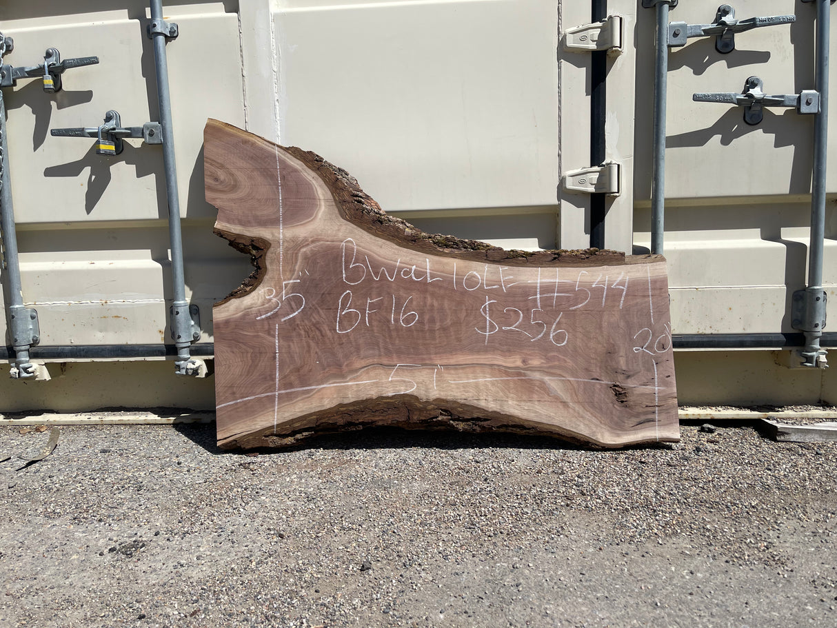Black Walnut 10/4 Live Edge #544
