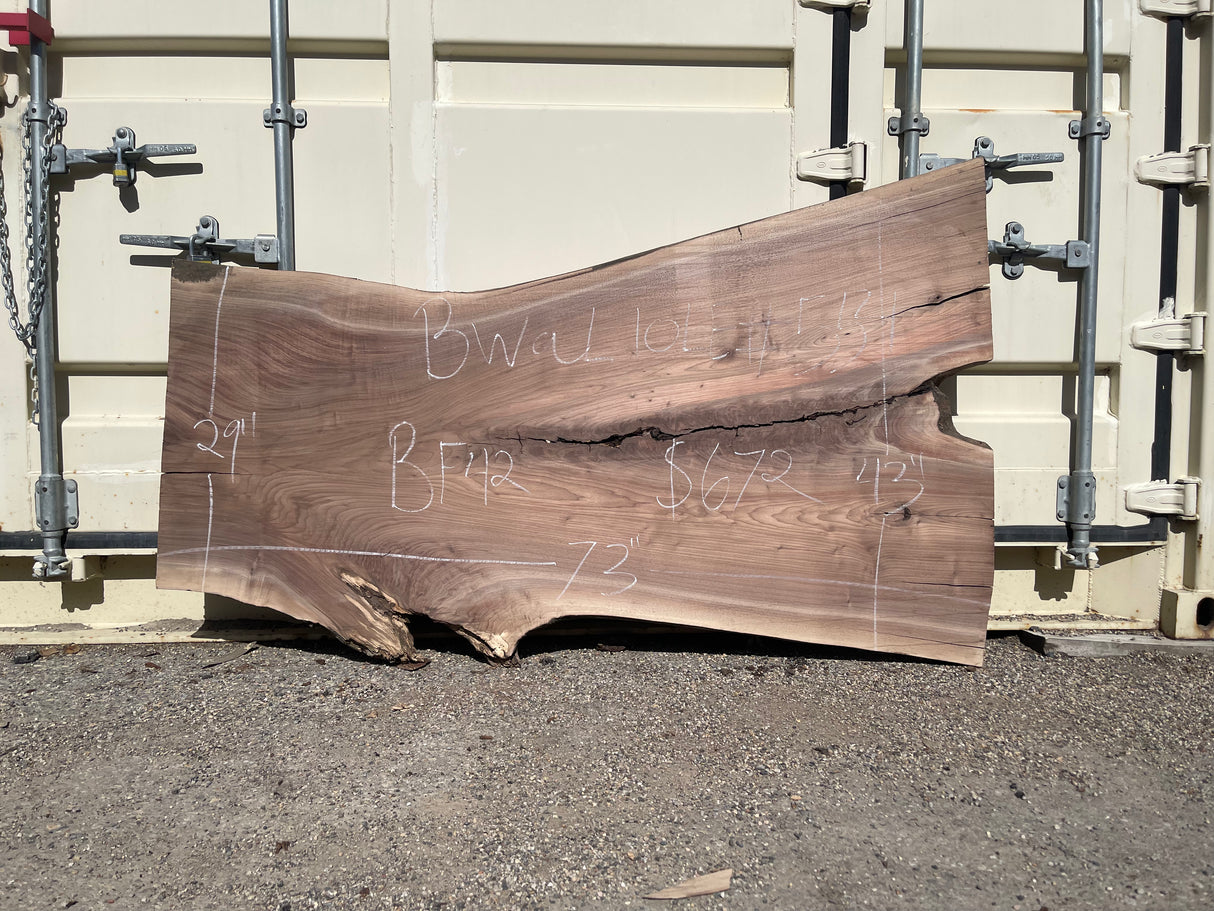 Black Walnut 10/4 Live Edge #554