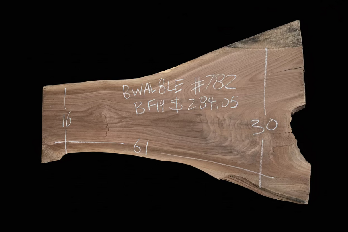 Black Walnut 8/4 Live Edge #782